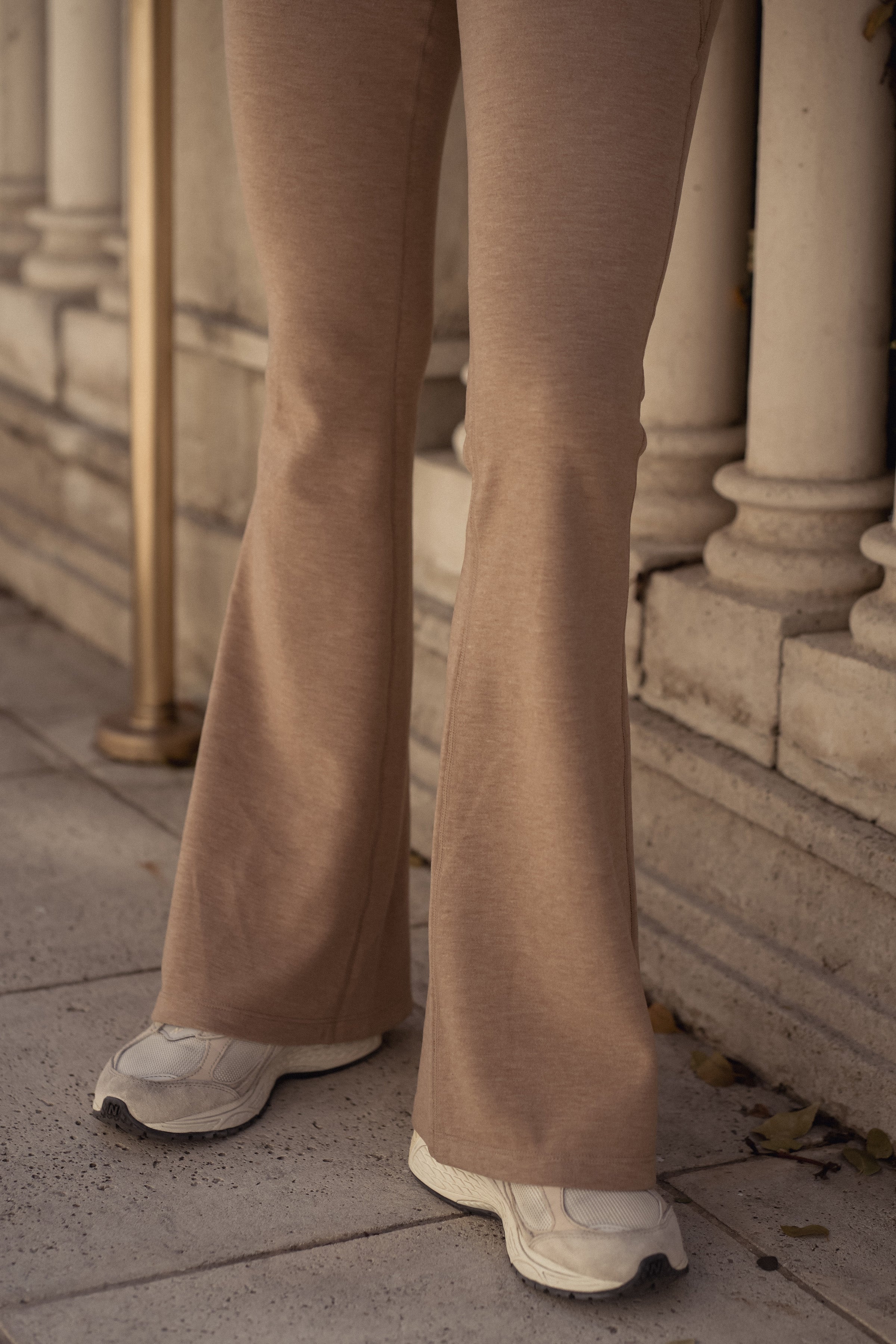 Salted Caramel Wide Leg Trouser - Light Brown