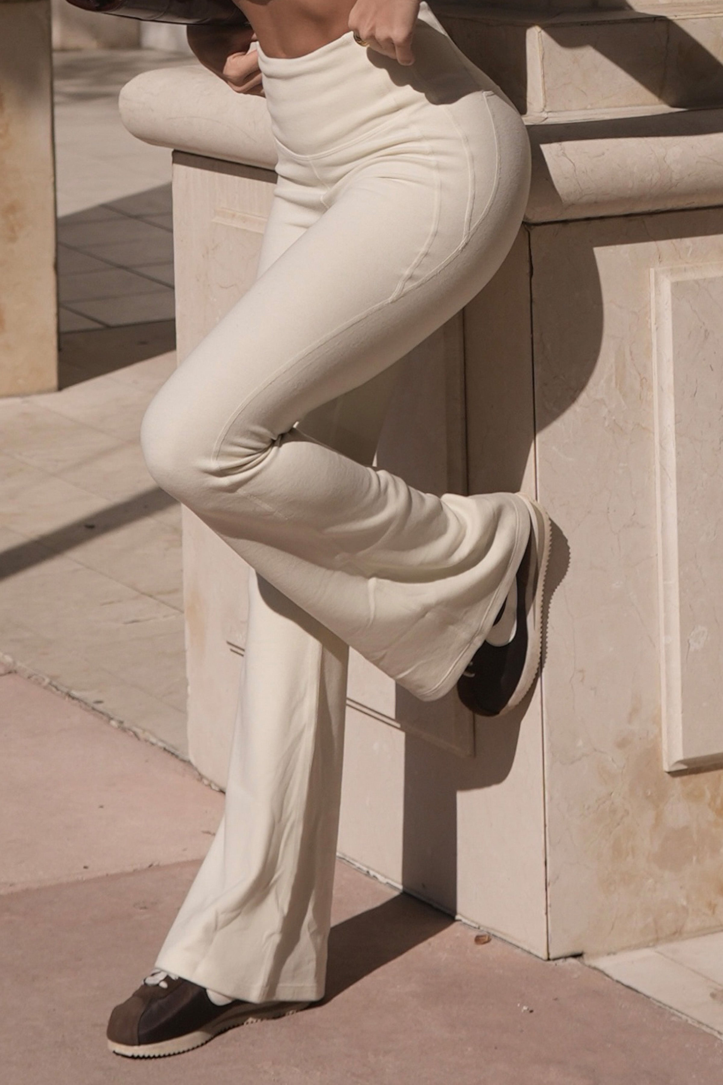 Soft Mellow Wide Leg Trouser - Cream